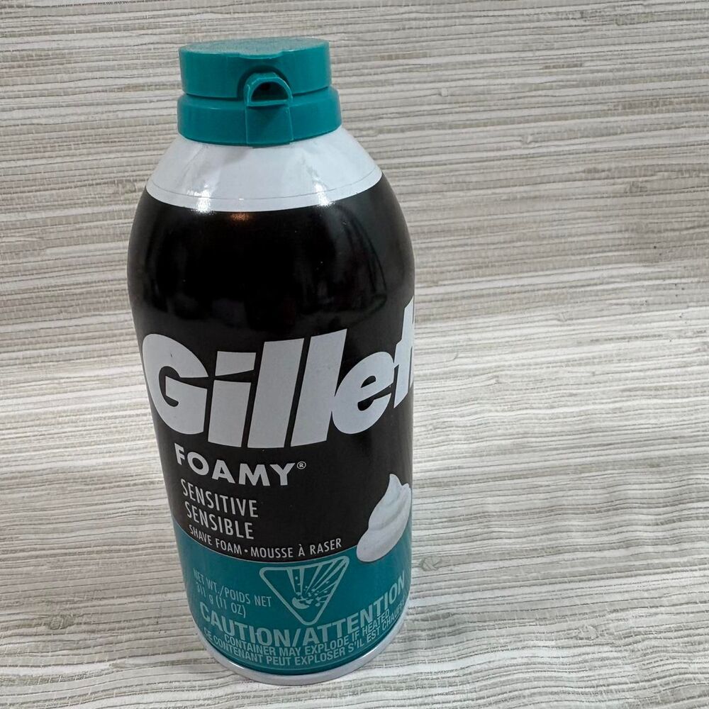 NEW GILLETTE foamy sensitive shaving cream foam NWT